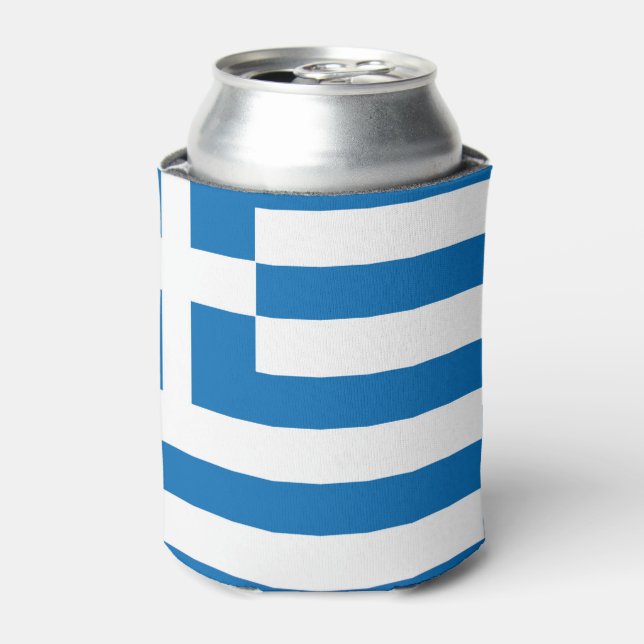 The National flag of Greece Can Cooler (Can Front)