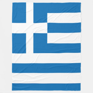 The National flag of Greece Fleece Blanket