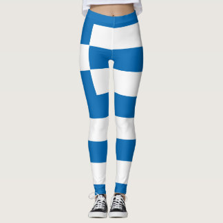 The National flag of Greece Leggings