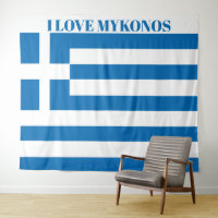 The National Flag of Greece Mykonos extra large
