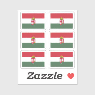 The national flag of Hungary Collection pack of 6