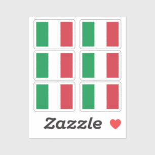 The national flag of Italy Collection pack of 6
