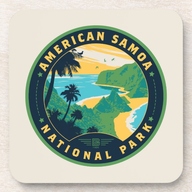 The National Park of American Samoa Coaster (Front)