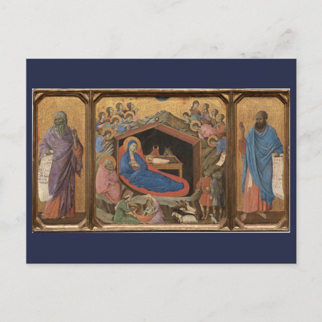 The Nativity 1308 | Blue Beach Song™ Postcard (Front)