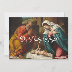 The Nativity 1523c Blue Beach Song™ Holiday Card