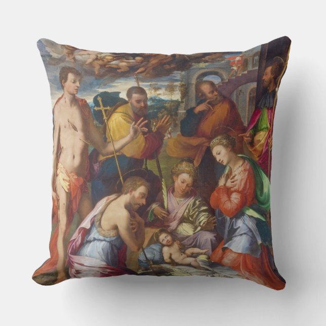 The Nativity, 1534 (oil on panel) Cushion (Front)