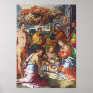 The Nativity, 1534 (oil on panel) Poster