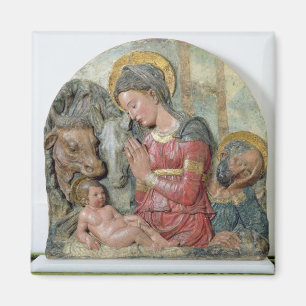 The Nativity, c.1460 (painted terracotta) Magnet