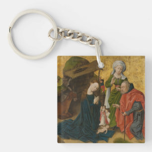 The Nativity, circa 1460 Key Ring