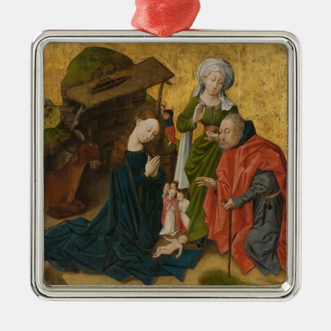 The Nativity, circa 1460 Metal Tree Decoration (Front)