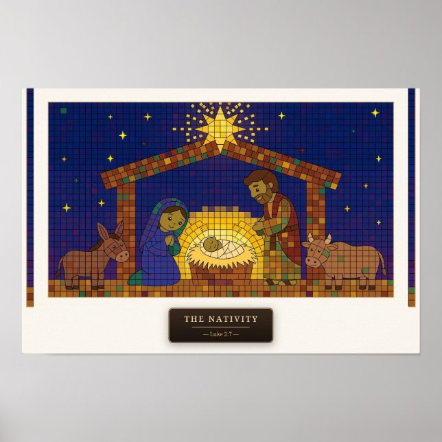 The Nativity — cube mosaic Poster (Front)