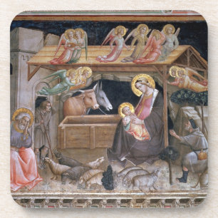 The Nativity, detail from The life of the Virgin a Coaster