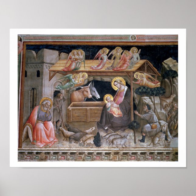 The Nativity, detail from The life of the Virgin a Poster (Front)