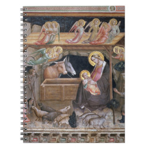 The Nativity, detail from The life of the Virgin a Spiral Notebook