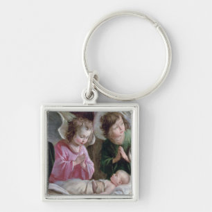 The Nativity, from the Buxtehude Altar, 1400-10 Key Ring