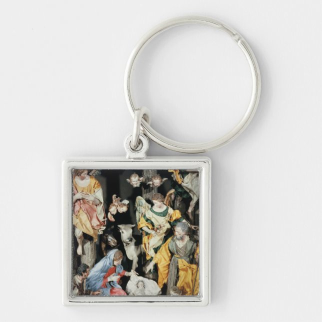 The Nativity, made in Naples Key Ring (Front)