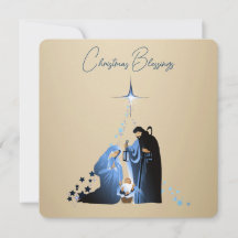 The Nativity of Baby Jesus Christmas Greetings