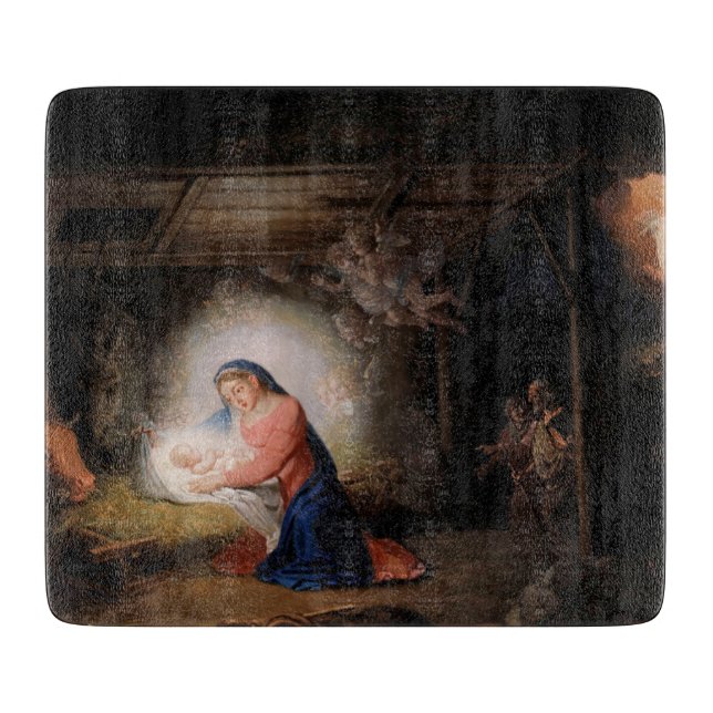 The Nativity of Christ (by Vladimir Borovikovsky) Cutting Board (Front)