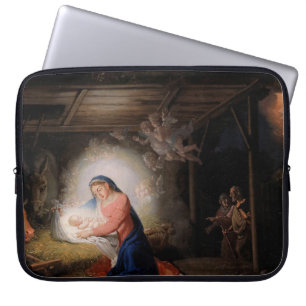 The Nativity of Christ (by Vladimir Borovikovsky) Laptop Sleeve