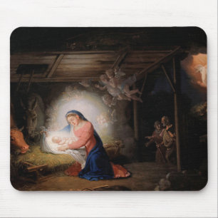 The Nativity of Christ (by Vladimir Borovikovsky) Mouse Pad