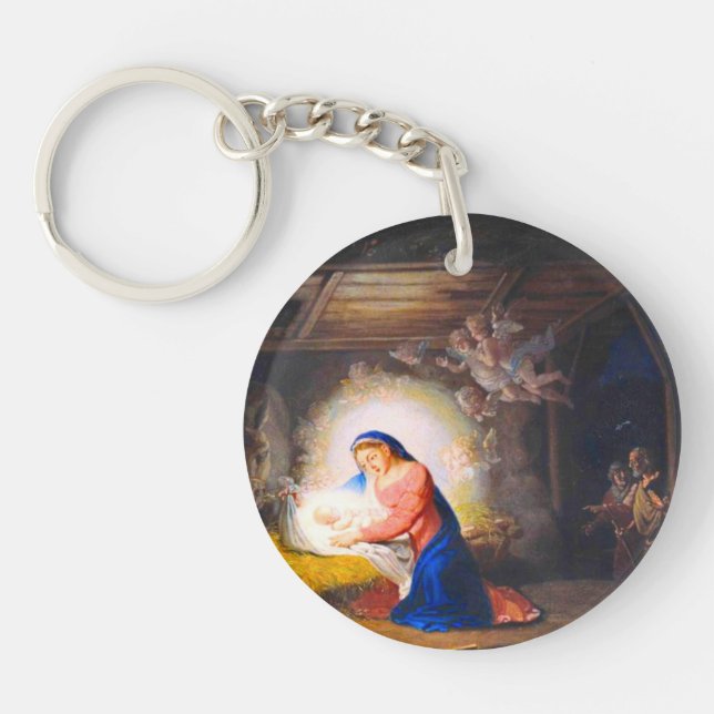 The Nativity of Christ Key Ring (Front)