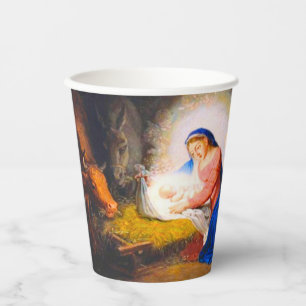 The Nativity of Christ Paper Cups
