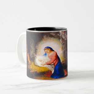 The Nativity of Christ Two-Tone Coffee Mug