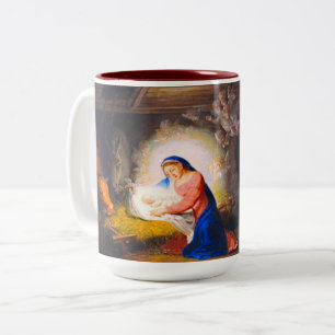 The Nativity of Christ Two-Tone Coffee Mug