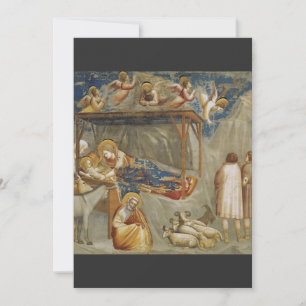 The Nativity of Jesus Christ by Giotto Invitation