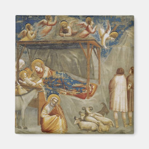 The Nativity of Jesus Christ by Giotto  Magnet