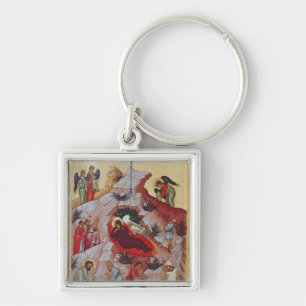 The Nativity, Russian icon, 16th century Key Ring