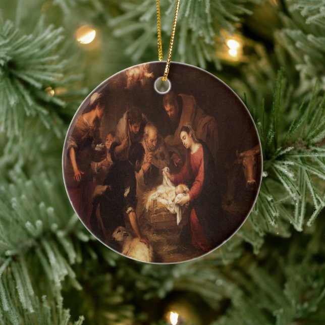 The Nativity Shepherds 1668 Ceramic Tree Decoration (Tree)