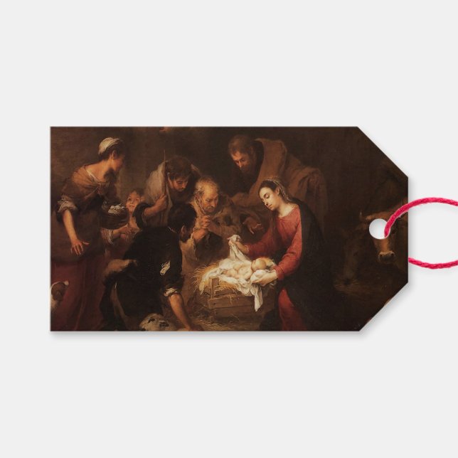The Nativity Shepherds 1668 Gift Tags (Front (Horizontal))