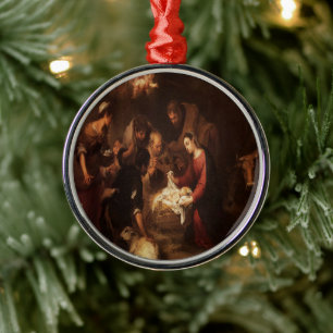 The Nativity Shepherds 1668 Metal Tree Decoration