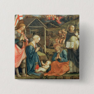 The Nativity with SS. Michael and Dominic, 1470 (t 15 Cm Square Badge