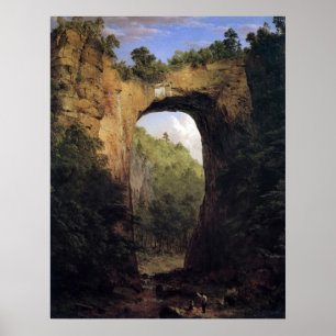 The Natural Bridge, Virginia by Frederick  Church Poster