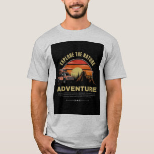 The nature adventure off-road camp.. men's t-shirt