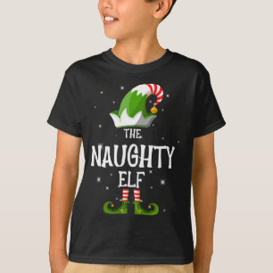 The Naughty Elf Family Matching Christmas T-Shirt