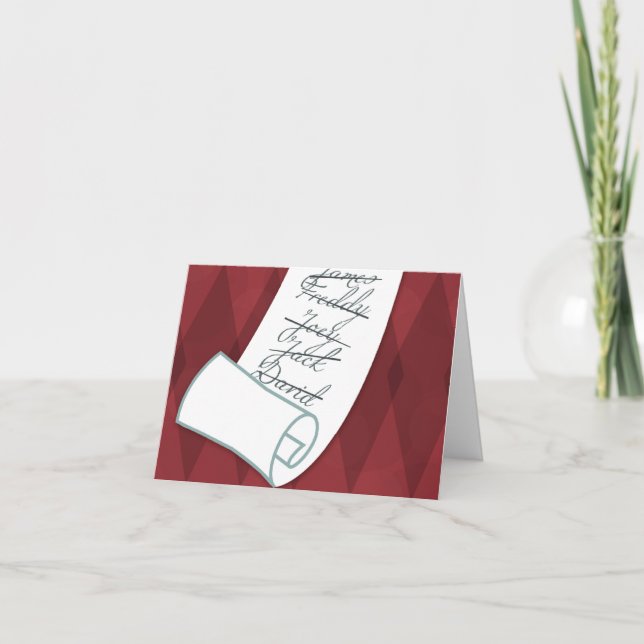 The Naughty List Holiday Card (Front)