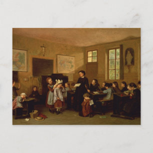The naughty school children postcard