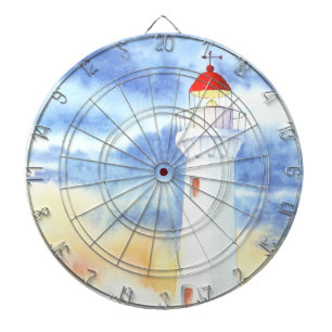 The Nautical Lighthouse Mountains Dartboard