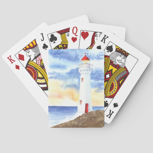 The Nautical Lighthouse Mountains Playing Cards (Back)