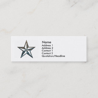 the Nautical Star Mini Business Card