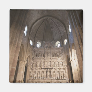 The Nave Of The Monastery Of Santa Maria De Poblet Magnet