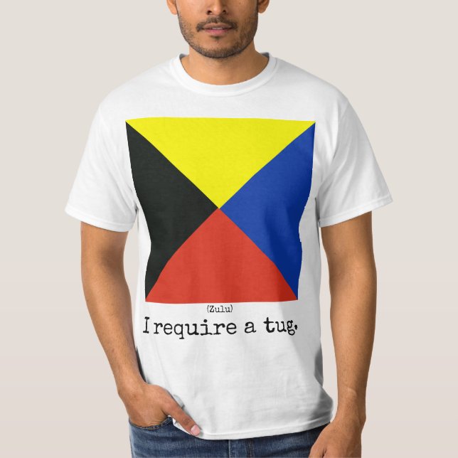 The Navy Flags Shirt (Zulu), Man (Front)