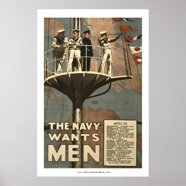 The Navy Wants Men Poster (Front)