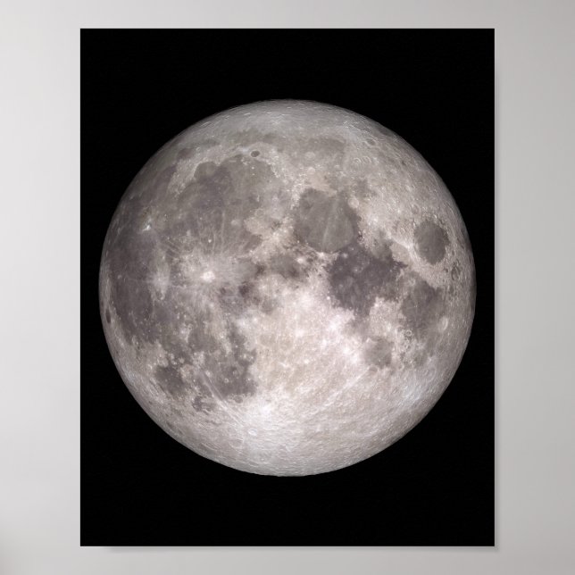 The Near Side of the Moon (Lunar Landscape) Poster (Front)
