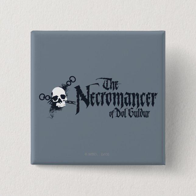The Necromancer Name 15 Cm Square Badge (Front)