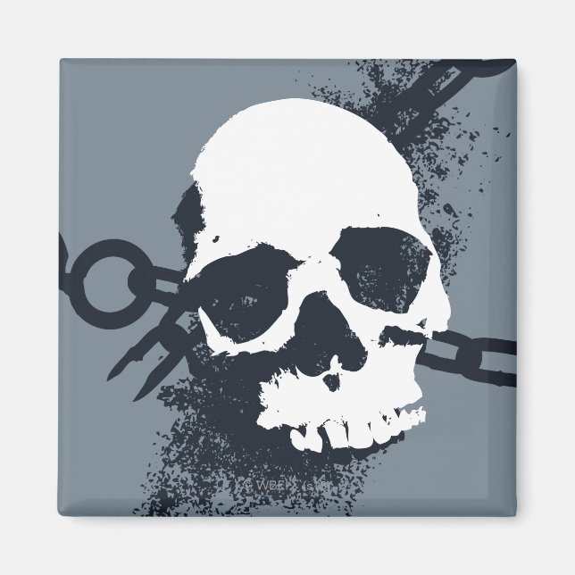 The Necromancer Skull Symbol Magnet (Front)