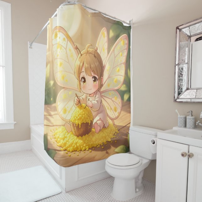The Nectar Artist.1 Shower Curtain (In Situ)